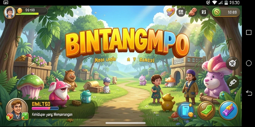Tampilan gameplay BINTANGMPO yang menarik dan interaktif.