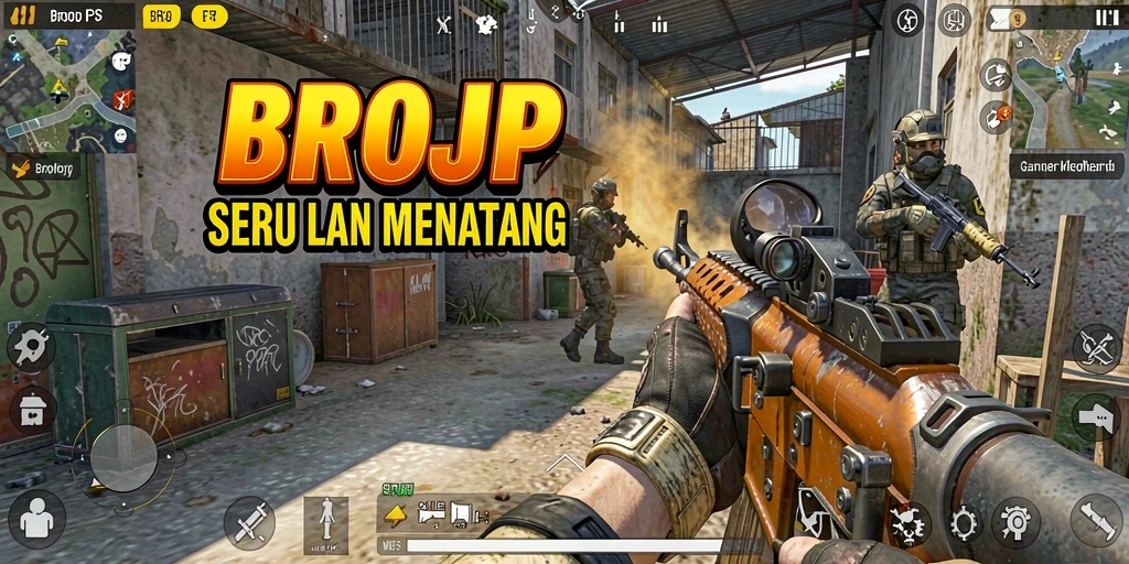 Tampilan gameplay BROJP yang menegangkan dan seru.