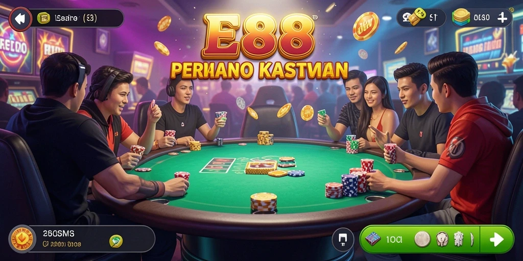 Tampilan utama E88 menampilkan permainan kasino yang menarik dan interaktif.