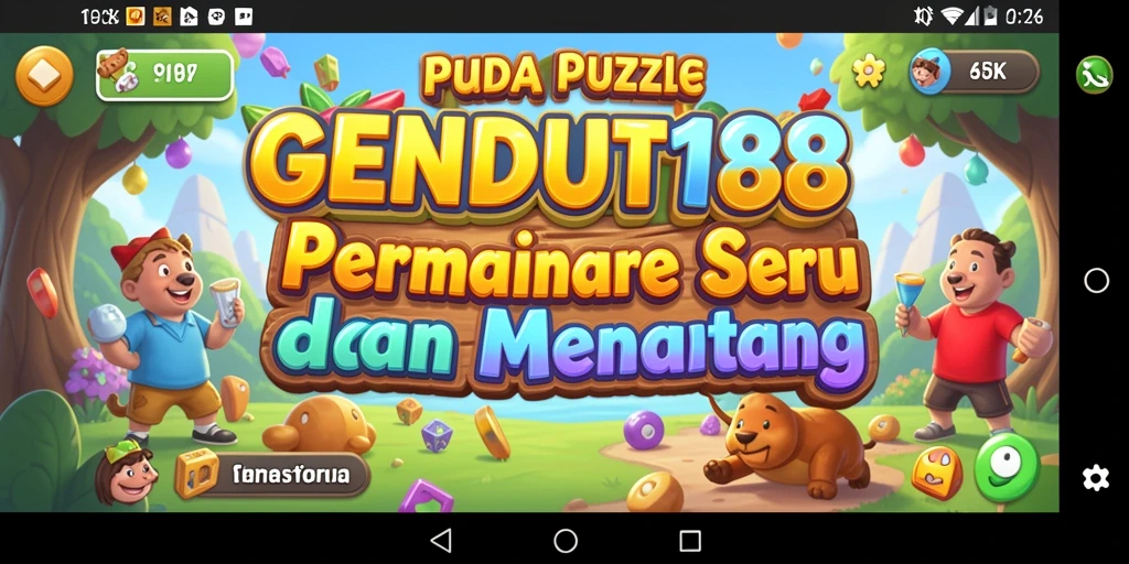 Tampilan gameplay GENDUT188 dengan tantangan puzzle yang menarik.