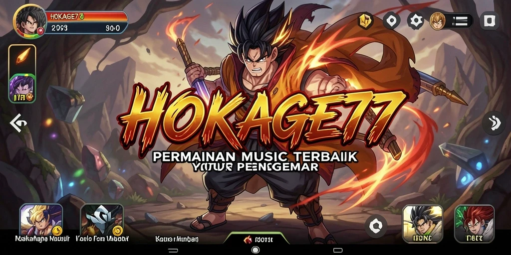 Screenshot gameplay HOKAGE77 menampilkan pengalaman musik yang menegangkan.