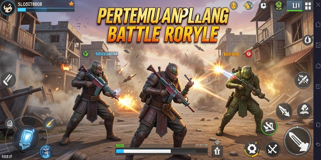 Gameplay menegangkan dari SLOST8808 di arena Battle Royale.
